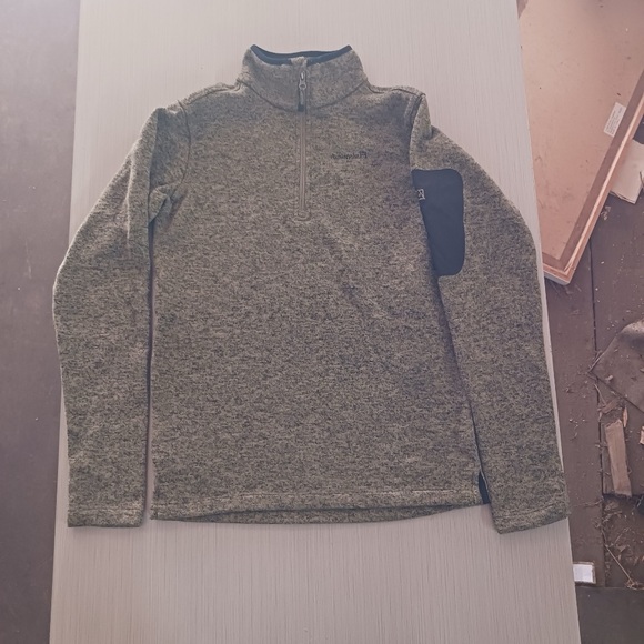 Avalanche Green Thermal Layering Fleece Collared 1/4 Zip Outdoor Jacket Small - Picture 4 of 7